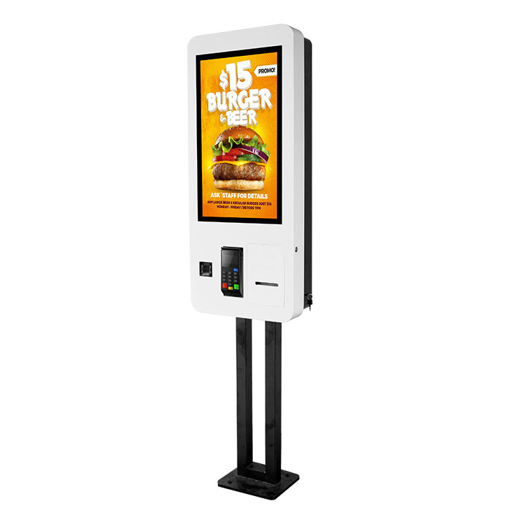 Ультра тонкий 27 дюймов самообслуживания само заказе киоск в ресторане