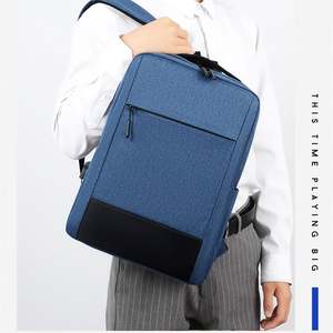 Sac à dos pour homme en Oxford, personnalisé avec logo, pour le bureau, le sport, le collège, le campus, design scolaire, sac à dos pour ordinateur portable, fermeture éclair, port USB, polyester - Product Image 4