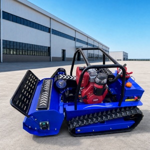 Cortacésped Industrial con Quitanieves, Robot Cortacésped, Quitanieves Inalámbrico Autopropulsado con Control Remoto, Caja Recolectora de Césped de 250L - Product Image 1