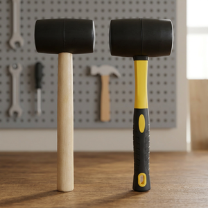 Martillo de Goma Blanca de Alta Calidad con Mango de Fibra de Vidrio, Grado Industrial OEM - Product Image 4