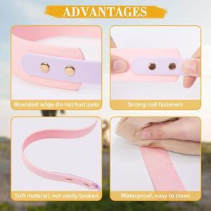 Werkseitig geruchs neutrale wasserdichte verstellbare Haustier halsbänder Schnalle <span class=keywords><strong>PVC</strong></span>-beschichtetes, strap azier fähiges Nylon gewebe Perro <span class=keywords><strong>Pvc</strong></span> Hunde halsband - Product Image 5