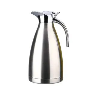 银咖啡茶壶1.5L不锈钢双壁真空保温壶保温水壶热水瓶
