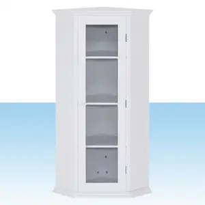 Vente en ligne de meubles de salon de haute qualité armoire de rangement haute à deux portes armoire d'angle