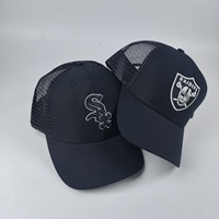 Gorra Trucker de Malla Negra, Venta al por Mayor de Fábrica, Logotipo Personalizado, Transpirable, Ajustable, para Adultos, Deportes al Aire Libre, Protección Solar, para Hombre, Estilo Formal y Urbano