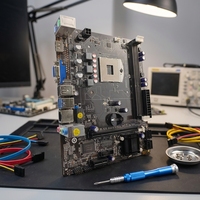 PCWINMAX Motherboard Desktop HM77 PGA989 DDR3 OEM Baru Tersedia Grosir untuk Pembuatan Sistem Tertanam Industri