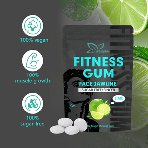 超タフなチューインガム大人のためのプライベートラベルシュガーフリーフィットネスガム自信のある外観サポート定義されたライン - Product Image 3