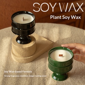 Vela Aromática Artesanal de Cera de Soya en Copa, Vela Decorativa Elegante para el Hogar, Fragancia para Interiores, Vela Decorativa para Mesa - Product Image 3