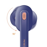 Nouvelle brosse de toilettage pour animaux de compagnie 2023, luxe, écologique, bleu et blanc, en ABS, pour chats et chiens - Peigne de nettoyage des poils, pour bentonite agglomérante, logo personnalisable