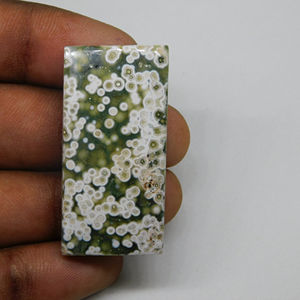 Precio al por mayor 100% Natural Ocean Jasper Loose Genuine Calibrated Gemstone Jasper Cabochon Healing Gemstone Gems de alta calidad - Product Image 1