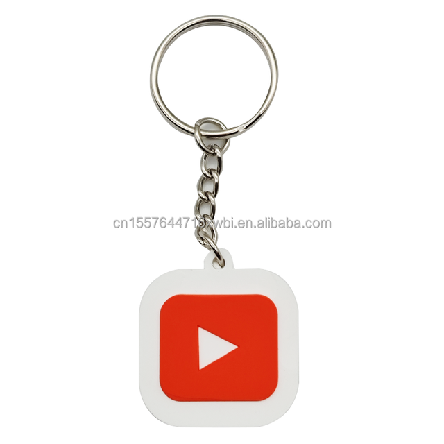 NFC Social Media Keyfob 13.56Mhz Ntag213 ISO14443A Waterproof RFID Silicone Smart Keychain for Business Card