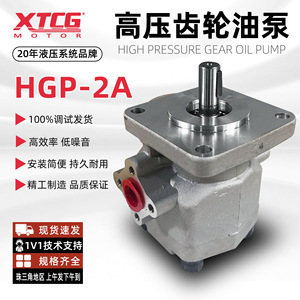 Pompe à engrenages hydraulique XTCG HGP-2A, arbre de 12,5 mm, corps en alliage d'aluminium, fixation à 4 trous - Product Image 4