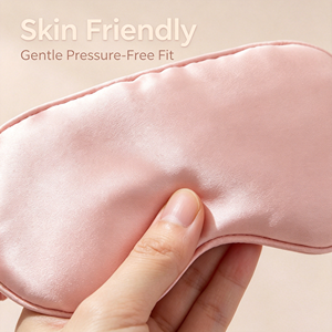 22Mm 100% Mulberry Silk <b>Sleep</b> <b>Mask</b> Adjustable Elastic Strap Natural Blackout Soft Eye Cover for Travel Night Rest Gift - Product Image 3