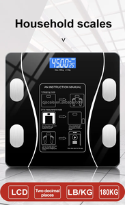 Cá Nhân Điện Tử Quy Mô Cân Bằng Thông Minh Cơ Thể Chất Béo Quy Mô Kỹ Thuật Số Phòng Tắm Có Trọng Lượng Quy Mô - Product Image 3