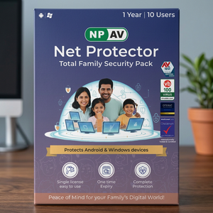 Pack de sécurité familial Net Protector Total, 10 utilisateurs, 1 an, logiciel de sécurité numérique multi-appareils pour la maison et la famille - Product Image 4
