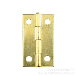 Bisagra para Muebles de 29x17mm, Amarilla, 180 Grados, Hierro G1, Montaje Superficial para Caja de Madera - Product Image 5