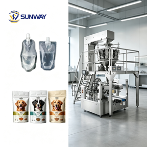 Machine d'emballage rotative multi-têtes en acier inoxydable <span class=keywords><strong>pour</strong></span> sachets préformés, avec fonctions de dépose, remplissage et scellage <span class=keywords><strong>pour</strong></span> sachets stand-up - Product Image 1