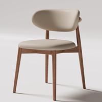 Chaise de salle à manger en bois massif de design scandinave chaise de bureau à dossier simple et moderne pour café mobilier d'extérieur de loisirs