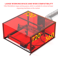 Boîte de protection pour gravure laser SCULPFUN, enceinte détachable, protection contre la poussière, compatible avec les graveurs laser S10 S9 S6 S6 Pro