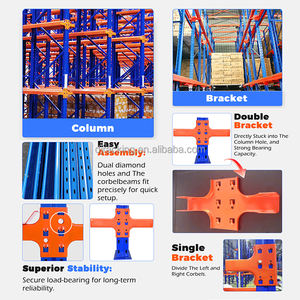 Dj כבד כונן מתכוונן דרך משטח מיסוך מערכת פלדה מדפי אחסון oem מחסן מים מתלה אספקת מתכת - Product Image 3