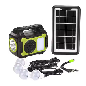 Kit solaire extérieur portable <span class=keywords><strong>Shingel</strong></span> avec ampoules DC Led Radio Bluetooth Système d'éclairage solaire pour la maison - Product Image 1