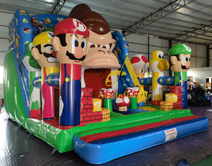 สวนสนุกเป่าลมขนาดใหญ่สำหรับเด็กในบ้านสำหรับกระโดดได้ตัวละครการ์ตูนมาริโอ - Product Image 3