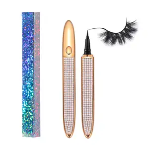 2021 New rivate label adhesive waterproof eyeliner pencil pen for eyelashes magnetic eyelashes eyeliner