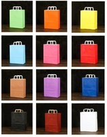 Sacs cadeaux et sacs d'emballage personnalisés en papier kraft biodégradable recyclable avec logo mini et message de remerciement
