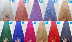 Gaun Malam Tabung Manik-manik Kristal Warna Cantik Gaun Malam Kain Tulle Payet Bordir Tabung Manik Gaun Prom Kain Renda - Product Image 6