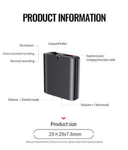 Grabadora Portátil Q63 de Alta Definición con Reducción de Ruido, Larga Duración en Espera, Control de Voz Inteligente, Venta Directa de Fábrica - Product Image 6