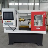 Machine à roue horizontale CNC TGS personnalisable conception de lit incliné nouveau moteur moteur engrenage GSK diamant coupe jante tour à lit plat