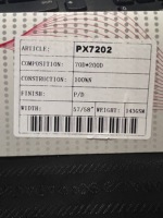 Tissu Jacquard 100% Nylon à Rayures Horizontales Abstraites et Motif Lettres pour Vestes, Sacs et Vêtements