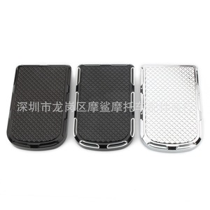 Cubierta de Pedal de Freno para Motocicleta Moshark, Aluminio CNC, Negro/Plateado, Pieza de Modificación MP03-003-0034 - Product Image 1