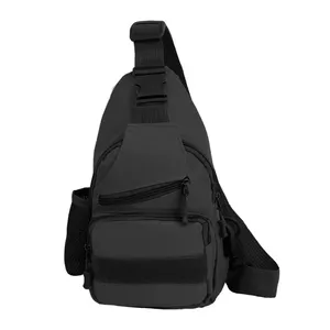 Top Custom Logo Sling Bag Waterproof Sport Shoulder Tactical Outdoor Sling Crossbody Men Chest Pack Bag Men Crossbody Bag