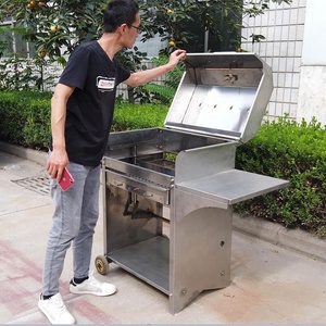 Parrilla de barbacoa al aire libre, estufa de acampada de carbón, parrilla de fuego para campamento, chef - Product Image 5