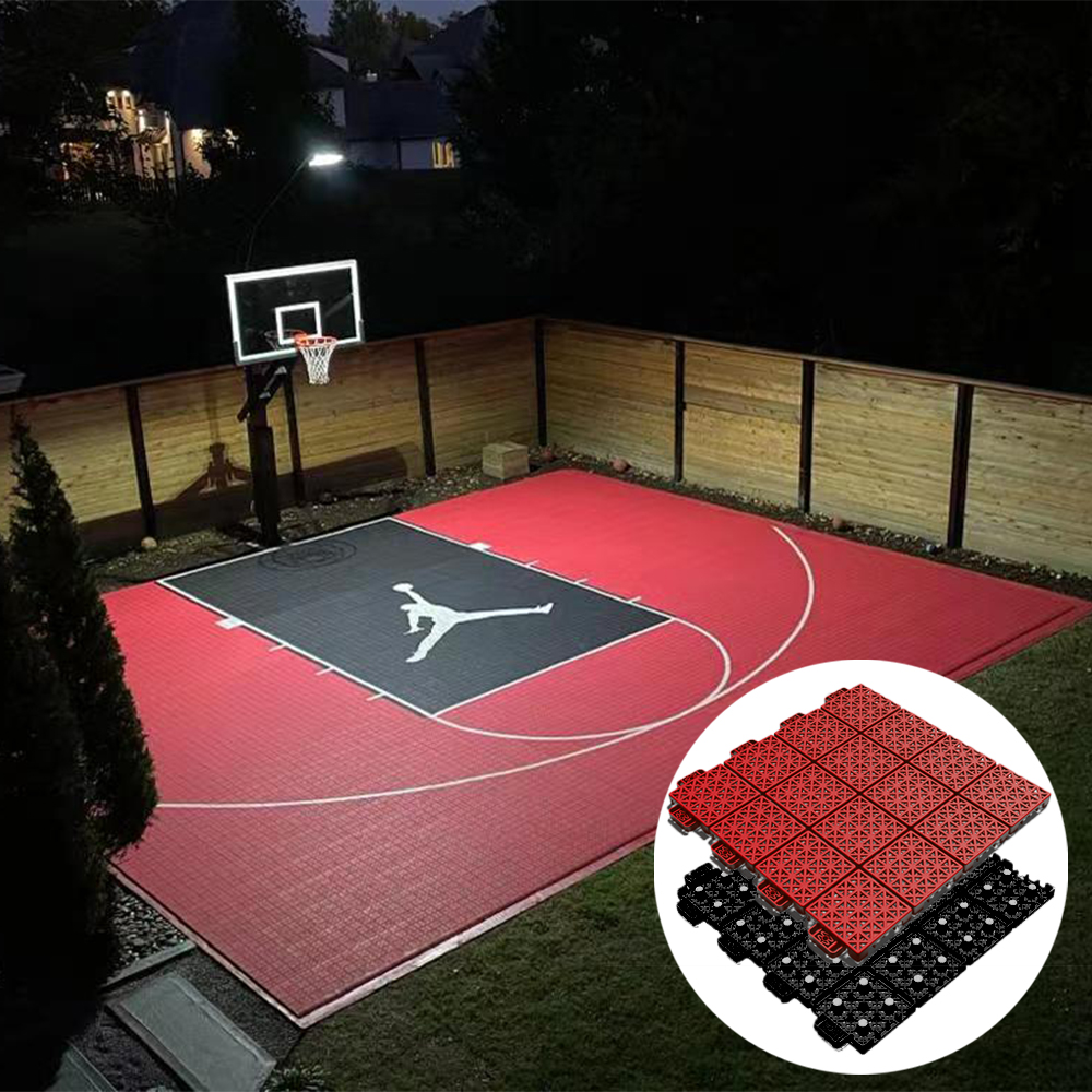 Bahan Permukaan Lapangan Basket Luar Ruangan Tahan Lama Serbaguna