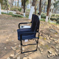 Chaise pliante en aluminium camouflage moderne Table d'appoint pour l'extérieur mobilier d'atelier de camping chaise de réalisateur pliable en métal