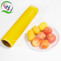 Aangepaste Goede Rekbare Jumbo Rol PVC Cling Film Voedselveilige Verpakkingsfolie voor Fruit