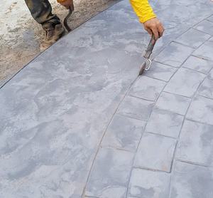 Rueda de junta de retoque de 1/2 pulgadas con patrón de junta de cuña Esteras de estampado de hormigón - Product Image 6