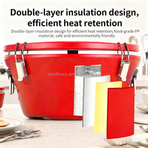 Factory Modern 15L/26/36L Stainless Steel Thermo Pot Food Warmer Kitchen Storage Container <b>Set</b> Large Insulated Ice Bucket - Product Image 3