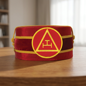 Casquette de chapitre Royal Arch, casquette de maçonnerie brodée de haute qualité, prix bas, casquettes de maçonnerie - Product Image 2