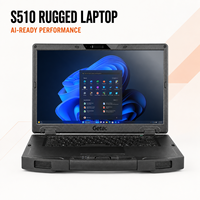 Nueva Laptop Resistente Getac S510 de 15.6 Pulgadas FHD 1000 Nits, Lista para IA, con Procesador Intel Core, Windows 11 Pro, para Trabajo de Campo Industrial