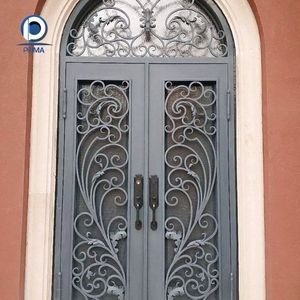 <span class=keywords><strong>Puerta</strong></span> de Hierro Forjado Moderna Prima, de Seguridad, Anti-robo, Apertura Manual, para <span class=keywords><strong>Entrada</strong></span> Principal de Villa, Estilo Francés - Product Image 3