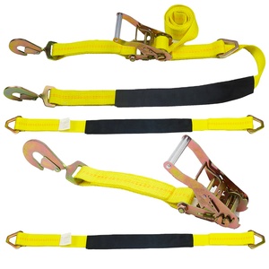 Nuovo prodotto giallo trasportino <span class=keywords><strong>auto</strong></span> 10000lbs kit di sollevamento ruote con <span class=keywords><strong>gancio</strong></span> a scatto e anello D - Product Image 4