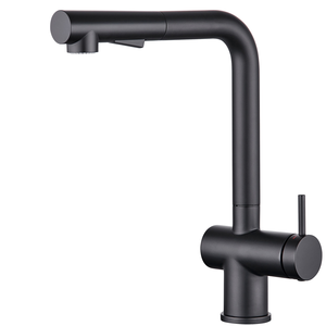 Commercial stainless steel Heavy Duty Single Handle Pull Out 304 SS Kitchen Sink Faucet - Product Image 1