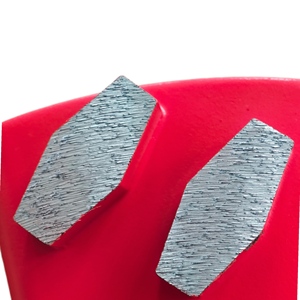 高速変更研磨ブロックHTCダイヤモンド研削靴用ダブル六角形セグメントダイヤモンドツールHTCコンクリートグラインダープレート - Product Image 3