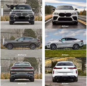 Pièces de voiture de vente chaude pare-chocs avant pare-chocs arrière gril garde-boue Flare Bodykit pour <span class=keywords><strong>Bmw</strong></span> X6 G06 mise à niveau vers F96 <span class=keywords><strong>X6m</strong></span> <span class=keywords><strong>2019</strong></span> + Kit de carrosserie - Product Image 6
