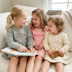 <span class=keywords><strong>Robe</strong></span> en coton pour petites filles, <span class=keywords><strong>sweat</strong></span>-shirt à col rond, personnalisable, en tissu French Terry, pour l'automne et l'hiver, OEM - Product Image 1