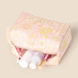 Sac en coton écologique matelassé bohème pour femme, grande capacité, résistant à l'eau, avec fermeture éclair - Product Image 5