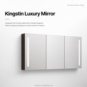 Kingstin ตู้กระจก LED อัจฉริยะระดับพรีเมียม กระจกเงินปลอดทองแดง สำหรับโรงแรมและห้องน้ำบ้าน | OEM/ODM 8+ ปี - Product Image 2