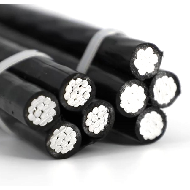 PVC - Insulated Aluminium Twisted ABC Aerial Bundle Cable for Overhead Power Distribution (Triplex Service Drop)